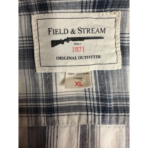 Field &‎ Stream Men's XL Shirt Long Sleeve Flannel Plaid Button Down Work Casual - Picture 9 of 11